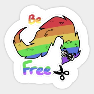 Be Free! [RAINBOW] Sticker